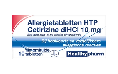 Allergietabletten HTP Cetirizine diHCl 10 mg