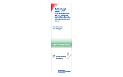 Kinderneusdruppels HTP Xylometazoline HCl 0,5 mg/ml
