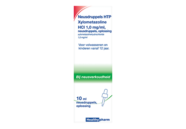 Verpakking Xylometazoline neusdruppels Neusdruppels Xylometazoline verpakking