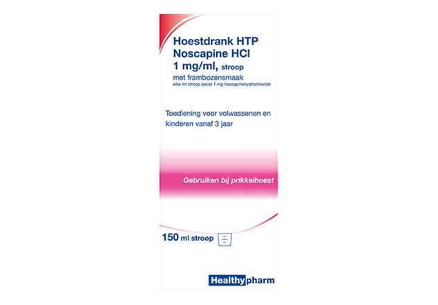 Noscapine hoestdrank verpakking Verpakking hoestdrank Noscapine