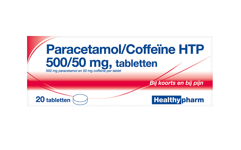 Paracetamol/Coffeïne HTP 500/50 mg 